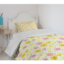 Summer Blossoms Field Bedspread Set