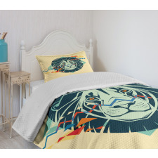 Modern Animal Portrait Bedspread Set