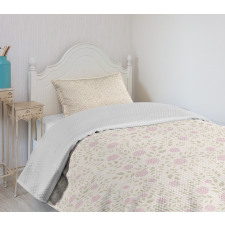 Soft Toned Romantic Bouquet Bedspread Set