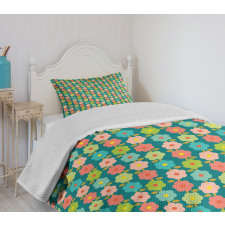 Vibrant Springtime Daisies Bedspread Set