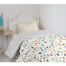 Circle Diamond and Arrows Bedspread Set