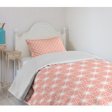 Hexagon Tiles Oriental Bedspread Set