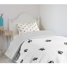 Underwater Tropical Animals Bedspread Set