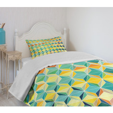 Futuristic Vibrant Design Bedspread Set