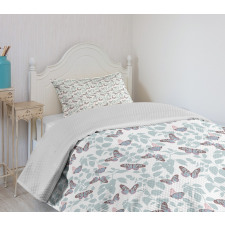 Flying Insects Nature Bedspread Set