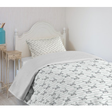 Bunnies and Raining Clouds Bedspread Set