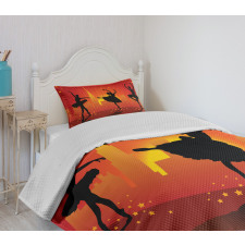 Dancers with Stars Cityscape Bedspread Set