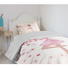 Ballerina Girl Sakura Tree Bedspread Set