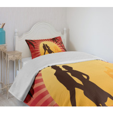 Dancing Tango Couple Bedspread Set