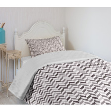 Geometric Style Angled Line Bedspread Set