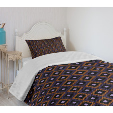 Diamonds Hatch Lines Bedspread Set