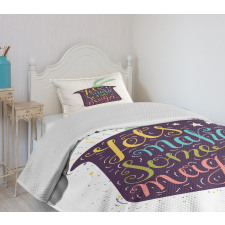 Lets Make Some Magic Phrase Bedspread Set