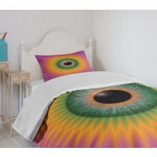Ornamental Psychedelic Eye Bedspread Set