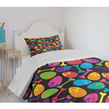 Dinosaur Eggs Bones Bedspread Set