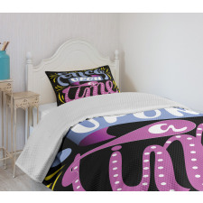 Polka Dots Doodle Bedspread Set