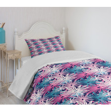 Overlapping Doodle Petals Bedspread Set