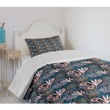 Abstract Tropical Nature Bedspread Set