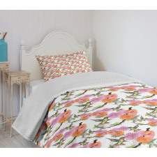 Blossoms on Branches Bedspread Set