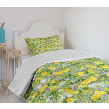 Pile of Chrysanthemum Buds Bedspread Set