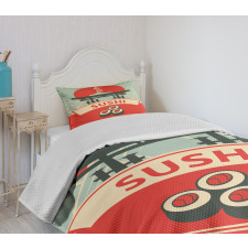 Torii Gate Sushi Mountains Bedspread Set