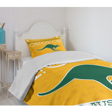 Kangaroo Animal Bedspread Set