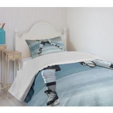 Stick and Puck Mountain Bedspread Set