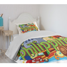 Architecture and Culture Bedspread Set