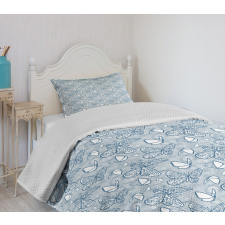 Doodle Butterflies Bedspread Set