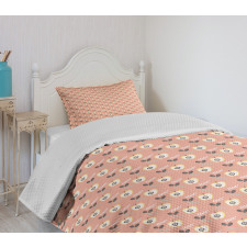 Halved Apples Seeds Bedspread Set