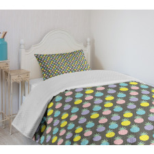 Colorful Pineapples Bedspread Set