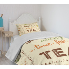 Inspirational Words Artwork Bedspread Set