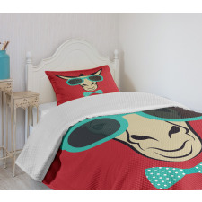 Donkey Wearing Sunglasses Bedspread Set