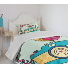 Love Bird Chirping Creative Bedspread Set