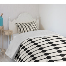 Minimalist Hearts Line Bedspread Set