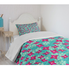 Spring Season Flourish Field Bedspread Set