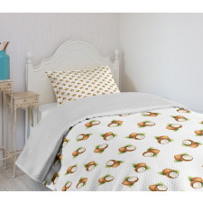 Organic Caribbean Fruits Bedspread Set