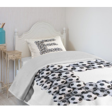 Balls Hexagon Motifs Bedspread Set