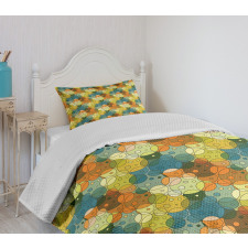 Abstract Circle Pattern Bedspread Set