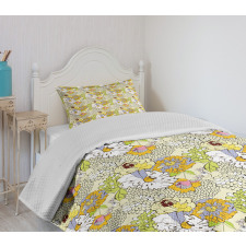 Spring and Summer Flowers Bedspread Set