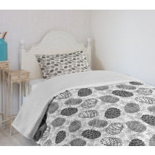 Abstract Sketch Style Bedspread Set