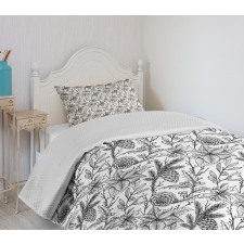 Mistletoe Dogwood Flower Bedspread Set