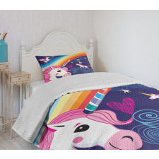 Mythical Animals in the Sky Bedspread Set