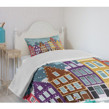 Dutch Town in the Winter Bedspread Set