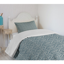 Silhouette Leaves and Stems Bedspread Set