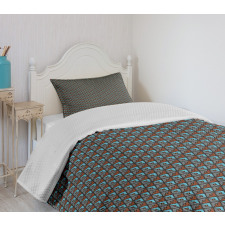 Abstract Shapes Squares Bedspread Set