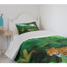 Exotic Birds with Snakes Bedspread Set