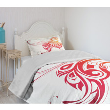 Bird Swirly Wings Bedspread Set