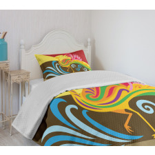 Colorful Abstract Ethnic Bedspread Set