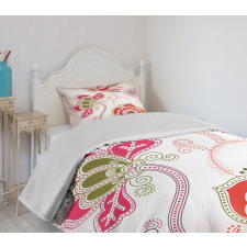 Mystic Bird Eastern Floral Bedspread Set