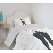 Silhouette Art Bedspread Set